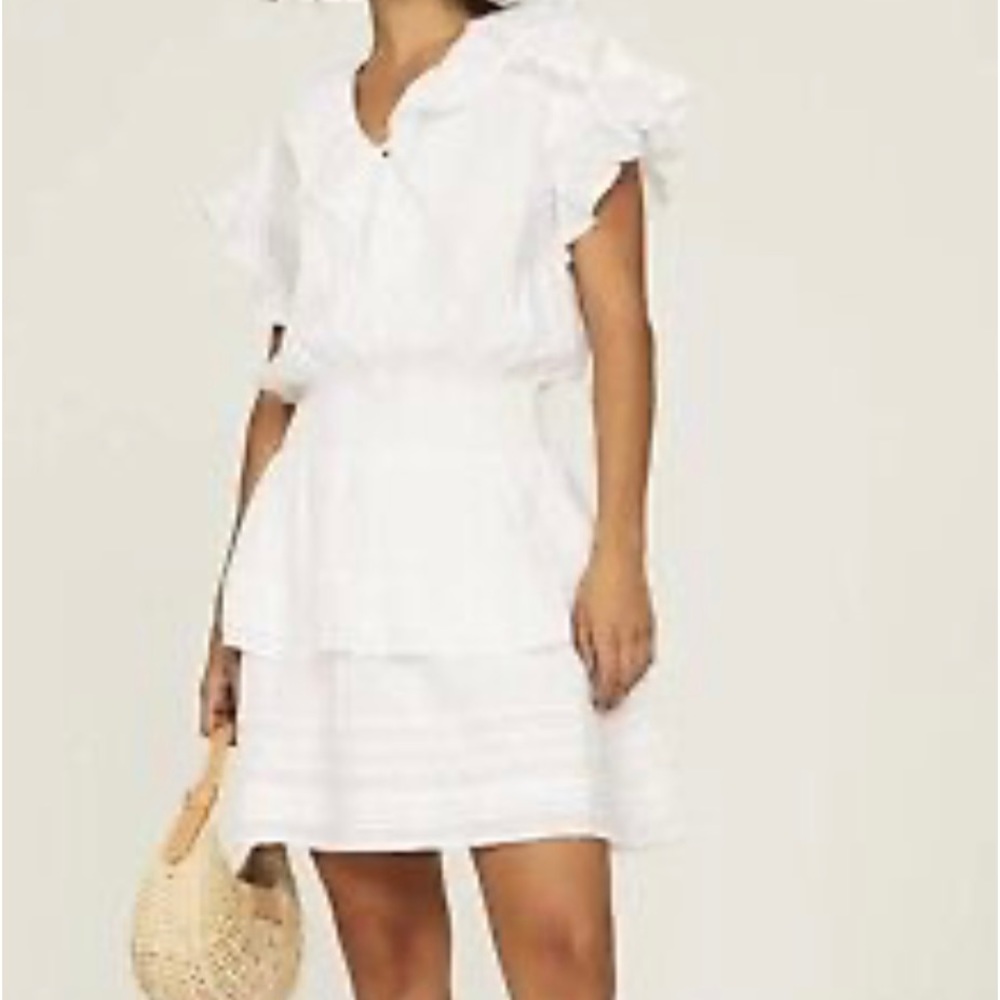 LAUREN by Ralph Lauren Dress SZ 8 white Voile